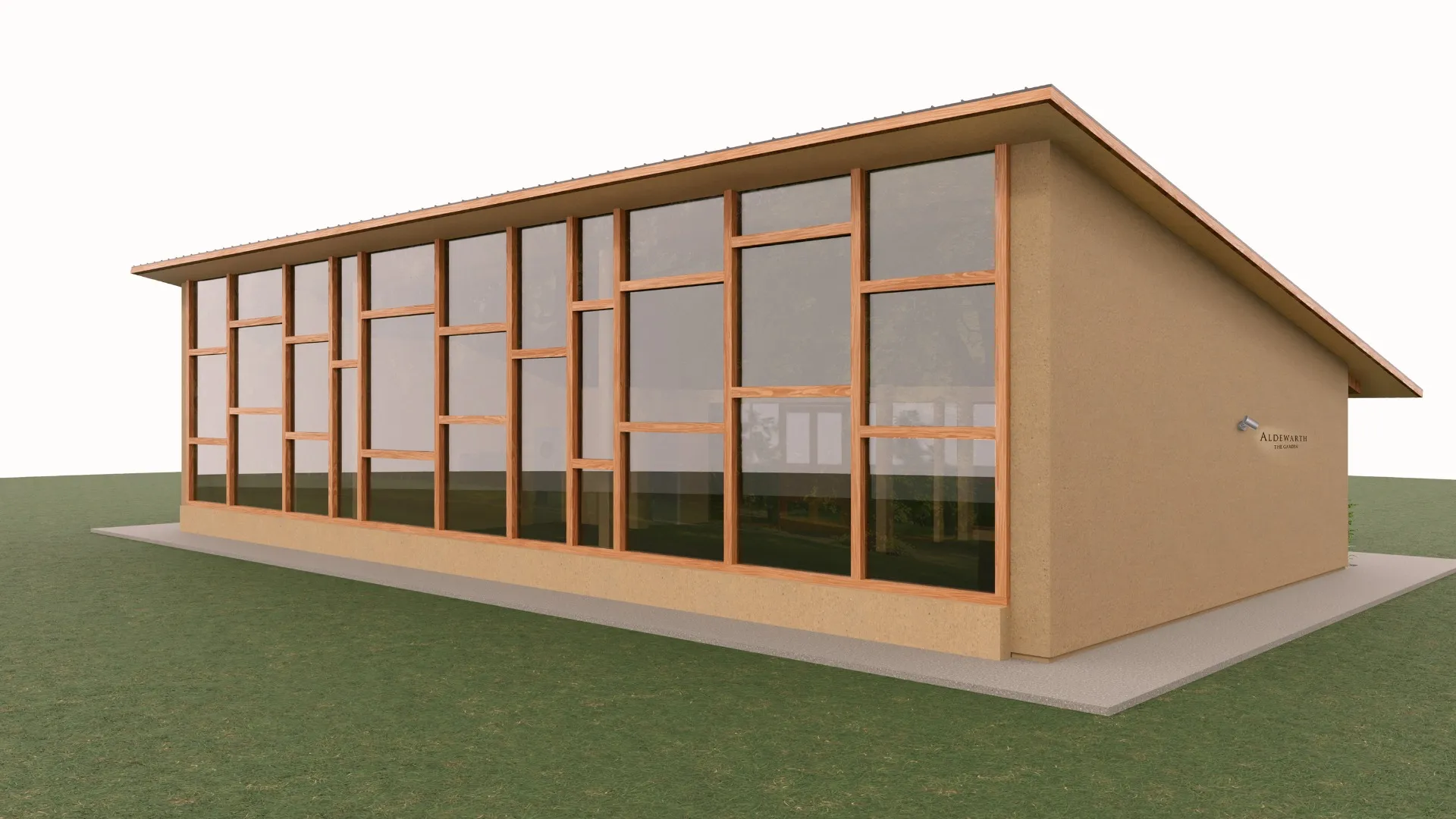 カフェ 建築パースCG